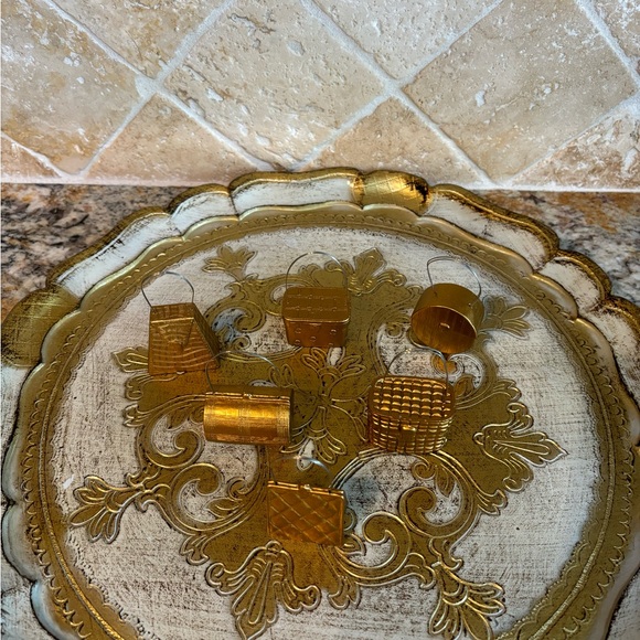 Two's Company Vintage Golden Purse Placecard Holders-Set of 6 - Picture 10 of 10